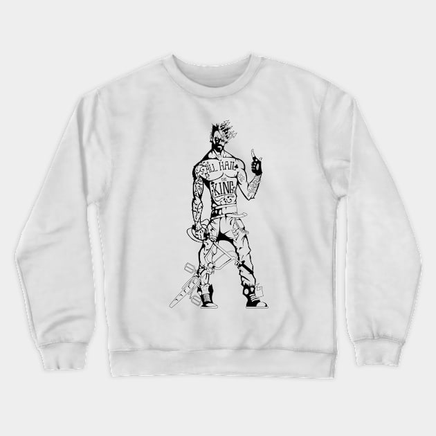 All Hail The King Crewneck Sweatshirt by GProjectz